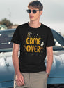 Game Over (1) T-Shirt for Men & Women, T-Shirts Graphic Tee - Navy