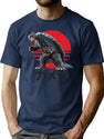 Gamera Attack Premium Heavyweight Cotton T-Shirt - Navy