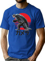 Gamera Attack Premium Heavyweight Cotton T-Shirt - Blue