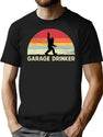Garage Drinker Vintage T-Shirt for Men & Women, T-Shirts Graphic Tee - Black