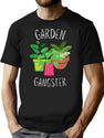 Garden Gangster Shirt Retro Vintage Funny Gardening Vegan Vegetarian T-Shirt for Men & Women, T-Shirts Graphic Tee - Black