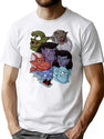 Gargoyles Movie Dragon Monsters Falling-Wing Demon Cartoon Halloween Premium Heavyweight Cotton T-Shirt - White