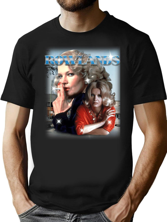 Gena Rowlands 90S Bootleg Style Bootleg Graphic T-Shirt - Black