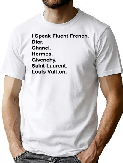 Generic I Speak Fluent French Premium Heavyweight Cotton T-Shirt - Black