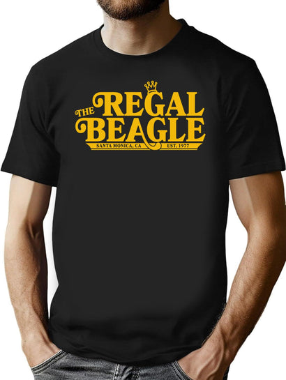Generic The Regal Beagle Santa Monica Ca Est 1977 Logo Premium Heavyweight Cotton T-Shirt - Black