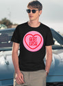 Gert Lush Loveheart T-Shirt for Men & Women, T-Shirts Graphic Tee - Navy