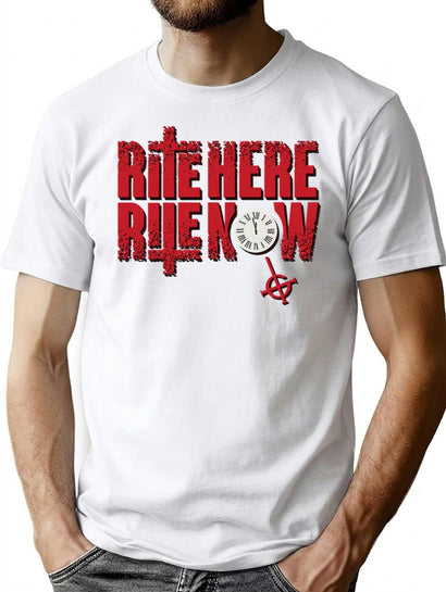 Ghost – Rite Here Rite Now Title Premium Heavyweight Cotton T-Shirt - Black