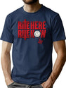 Ghost – Rite Here Rite Now Title Premium Heavyweight Cotton T-Shirt - Navy