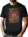 Giant Red Demon T-Shirt for Men & Women, T-Shirts Graphic Tee - Black