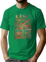 Giant Red Demon T-Shirt for Men & Women, T-Shirts Graphic Tee - Green