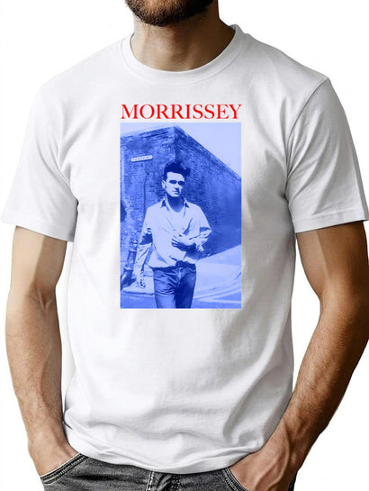 Gift Idea Morrissey Silkscreened 1992 North American Tour Gift for Birthday Premium Heavyweight Cotton T-Shirt - Black
