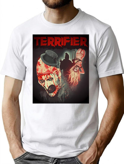 Gifts Idea Horror Movie Art Clown Terriefer Slasher Halloween Gift For Birthday Classic T-Shirt T-Shirt for Men & Women, T-Shirts Graphic Tee - Black