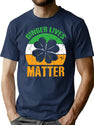 Ginger Lives Matter Four Leaf Clover Vintage St Patrick Day T-Shirt for Men & Women, T-Shirts Graphic Tee - Navy