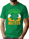 Ginger Lives Matter Four Leaf Clover Vintage St Patrick Day T-Shirt for Men & Women, T-Shirts Graphic Tee - Green