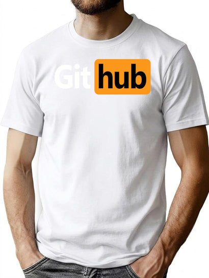 Github - Prnhub Version Premium Heavyweight Cotton T-Shirt - Black