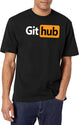Github - Prnhub Version Black T-Shirt - White