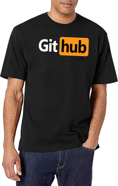 Github - Prnhub Version Black T-Shirt - Black