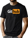 Github - Prnhub Version Black T-Shirt - Green