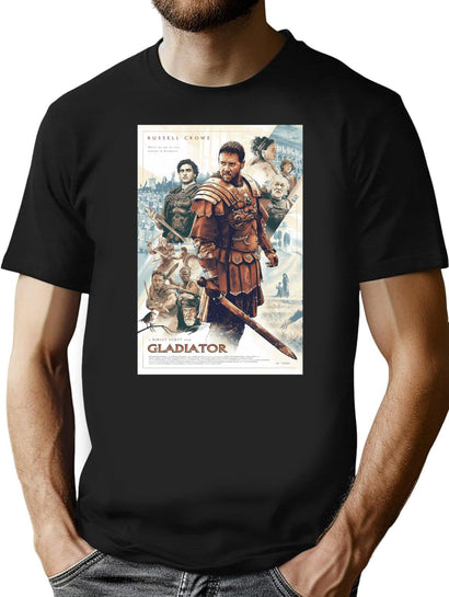 Gladiator Movie T-Shirt for Men & Women, T-Shirts Graphic Tee - Black