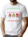 Gnome For Christmas Ugly Sweater T-Shirt for Men & Women, T-Shirts Graphic Tee - White