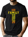 God Family Steeler Black T-Shirt - Green