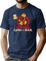 God of Bar Homer-Sim.Pson Parody KRA-TOS Funny God.of.War Shirt Premium Heavyweight Cotton T-Shirt - Navy