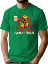 God of Bar Homer-Sim.Pson Parody KRA-TOS Funny God.of.War Shirt Premium Heavyweight Cotton T-Shirt - Green