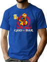 God of Bar Homer-Sim.Pson Parody KRA-TOS Funny God.of.War Shirt Premium Heavyweight Cotton T-Shirt - Blue