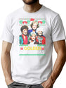 Golden Christmas T-Shirt for Men & Women, T-Shirts Graphic Tee - White