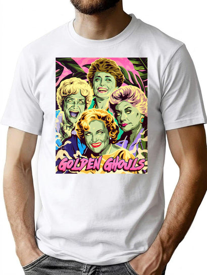 Golden Ghouls T-Shirt for Men & Women, T-Shirts Graphic Tee - Black