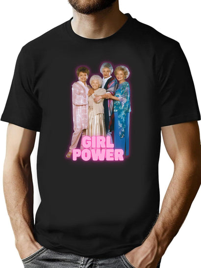 Golden Girls Girl Power T-Shirt for Men & Women, T-Shirts Graphic Tee - Black