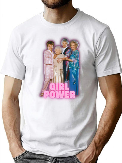 Golden Girls Girl Power T-Shirt for Men & Women, T-Shirts Graphic Tee - Black