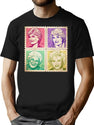 Golden Girls Postage Stamps Retro T-Shirt for Men & Women, T-Shirts Graphic Tee - Black