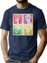 Golden Girls Postage Stamps Retro T-Shirt for Men & Women, T-Shirts Graphic Tee - Navy