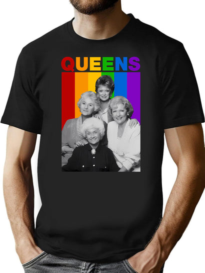 Golden Girls Queens T-Shirt for Men & Women, T-Shirts Graphic Tee - Black