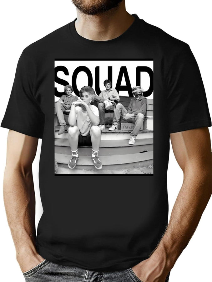 Golden Girls Squad Gg Exclusive T-Shirt for Men & Women, T-Shirts Graphic Tee - Black