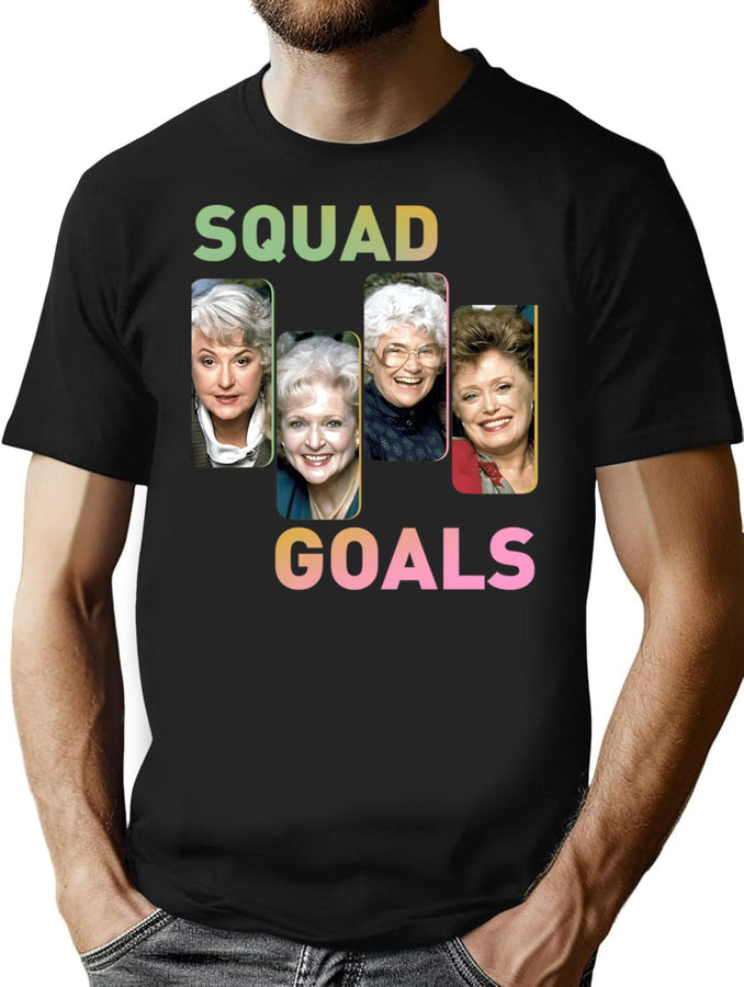 Golden Girls Squad T-Shirt T-Shirt for Men & Women, T-Shirts Graphic Tee - Black
