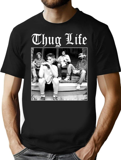 Golden Girls Thug Life T-Shirt for Men & Women, T-Shirts Graphic Tee - Black
