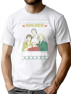 Golden Girls Ugly Sweater Christmas T-Shirt for Men & Women, T-Shirts Graphic Tee - Black