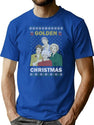 Golden Girls Ugly Sweater Christmas T-Shirt for Men & Women, T-Shirts Graphic Tee - Blue