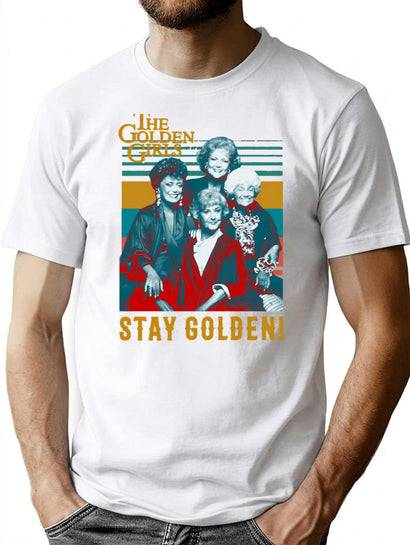 Golden Girls Vintage Gift For Fan T-Shirt for Men & Women, T-Shirts Graphic Tee - Black