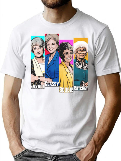 Golden Girls (11) T-Shirt for Men & Women, T-Shirts Graphic Tee - Black