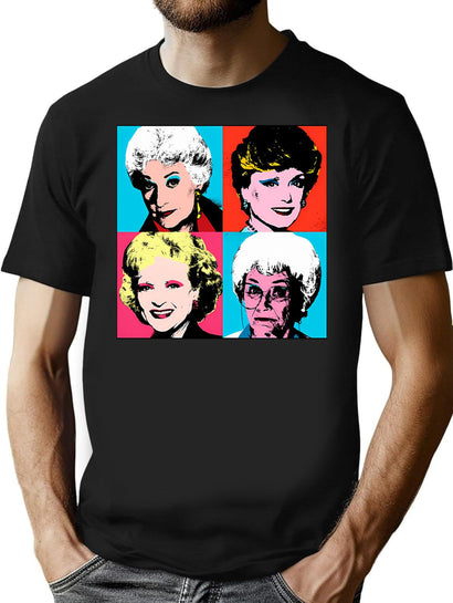 Golden Girls (2) T-Shirt for Men & Women, T-Shirts Graphic Tee - Black