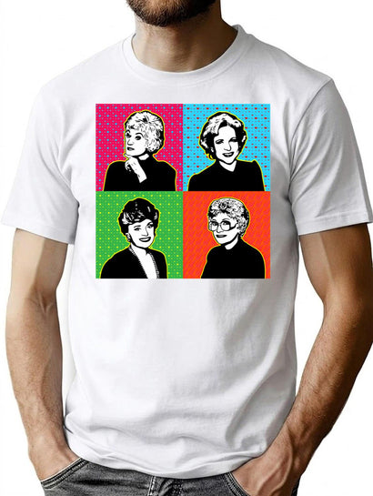 Golden Girls (3) T-Shirt for Men & Women, T-Shirts Graphic Tee - Black