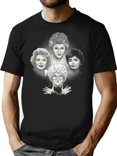 Golden Girls (4) T-Shirt for Men & Women, T-Shirts Graphic Tee - Black