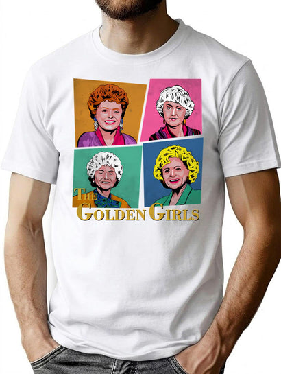Golden Girls (5) T-Shirt for Men & Women, T-Shirts Graphic Tee - Black