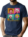 Golden Girls (5) T-Shirt for Men & Women, T-Shirts Graphic Tee - Navy