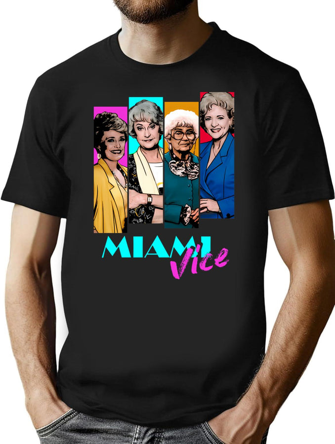 Golden Girls (8) T-Shirt for Men & Women, T-Shirts Graphic Tee - Black