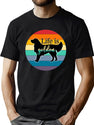 Golden Vintage Dog T-Shirt for Men & Women, T-Shirts Graphic Tee - Green