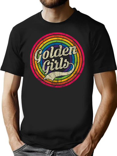 Golden Warhol Girls (1) T-Shirt for Men & Women, T-Shirts Graphic Tee - Black
